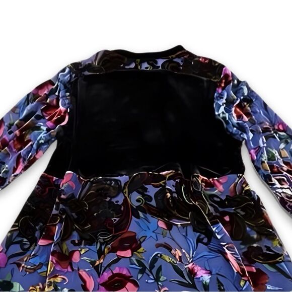 Johnny Was Velvet Long Sleeve Dress - Picture 9 of 17